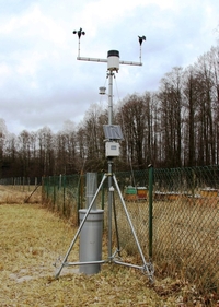 Weather station in Dąb